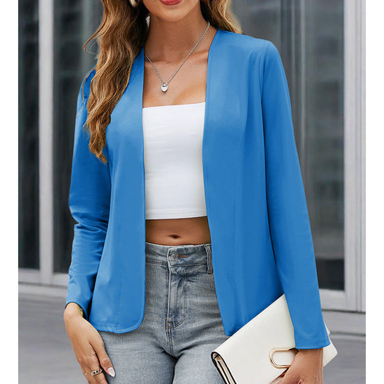 Women’s Plus‑Size Open‑Front Casual Blazer CJ US