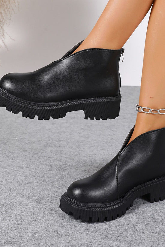 Arrival Women's Plus-size Chunky-heeled High-heeled Ankle Boots 