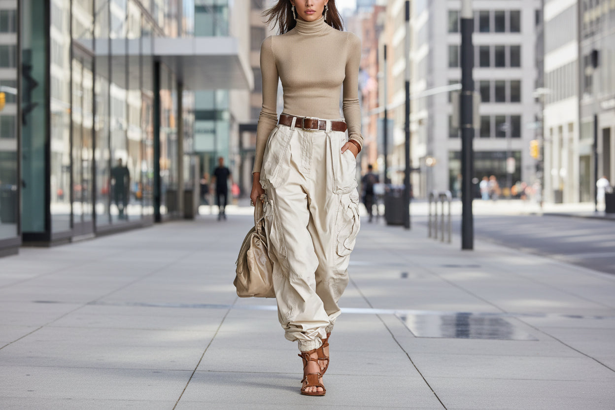 Niche Relaxed-fit Wide-leg Casual Trousers For Women 