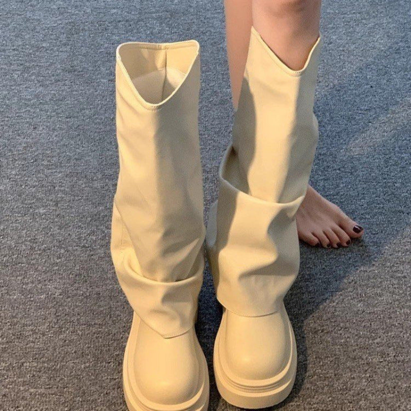 Women's Autumn New British Dress Autumn And Winter Boots Platform CJ