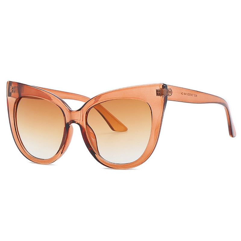 New Brand  Star Style Luxury Sunglasses Women Oversized Cat Eye Sunglasses Female Vintage Round Big Frame Outdoor Sunglass UV400 eprolo