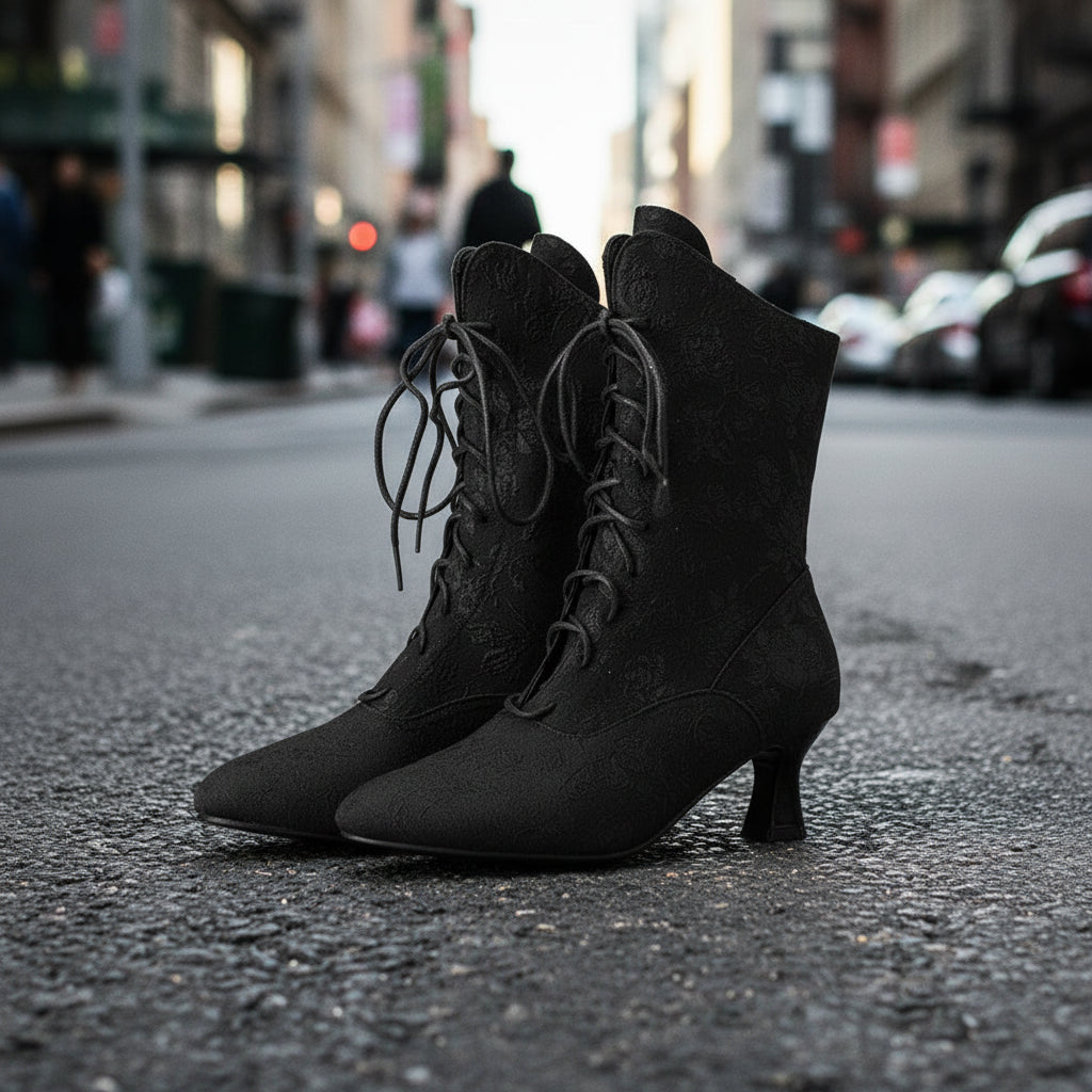 Autumn And Winter Kitten Heels With Pointed Fashion Boots 