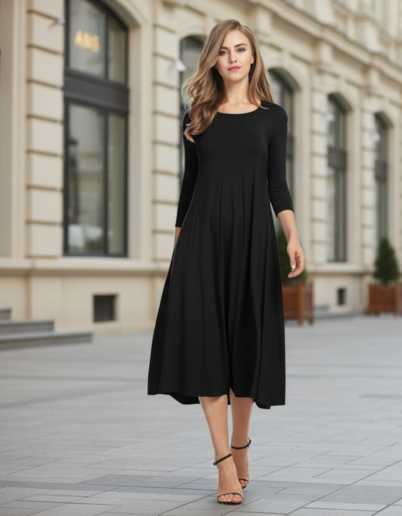 Women's Fashion Floral Slim-fit Short-sleeve Dress 