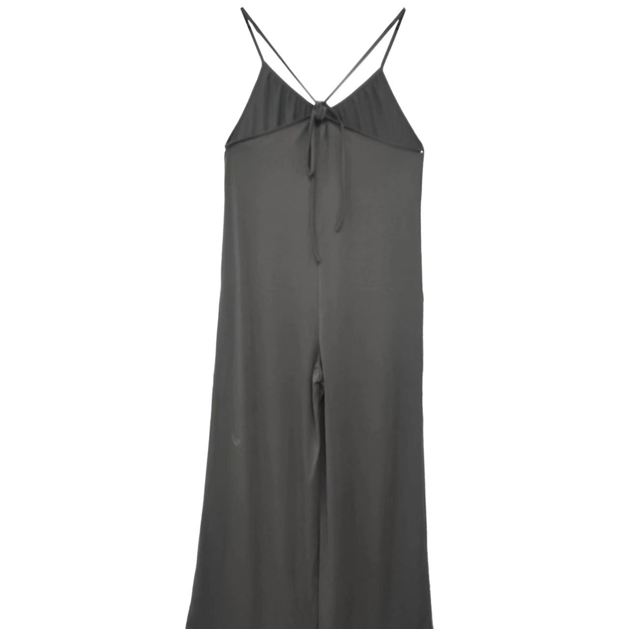 Ladies' Solid Color Chest Pleated Design Cross Suspender Sexy Jumpsuit CJ US