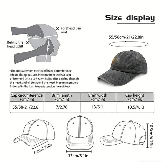 1955 Limited Edition Embroidered Vintage Baseball Cap – Retro Washed Distressed Hat 