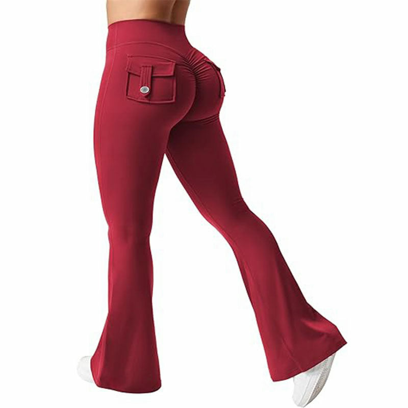 🖤 Women's High-Waisted Cargo Pocket Workout Leggings FitiqueFit