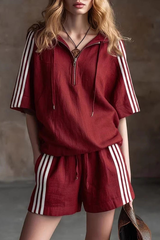Casual Loose-fitting Two-piece Sportswear Set 