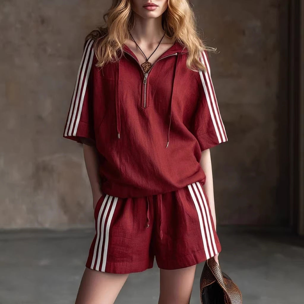 Casual Loose-fitting Two-piece Sportswear Set 