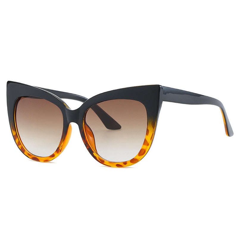 New Brand  Star Style Luxury Sunglasses Women Oversized Cat Eye Sunglasses Female Vintage Round Big Frame Outdoor Sunglass UV400 eprolo