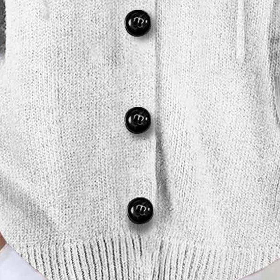 Women's Button Down Hoodie Cardigan, Long Sleeve Open Front Sweater Coat For Fall Winter 