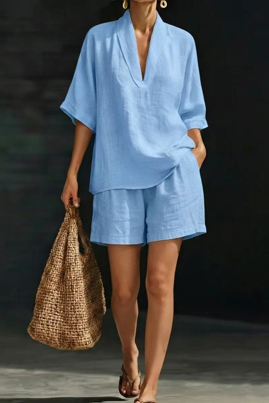 Summer Casual Loose Two-piece Set Fashionable Beach Wear 