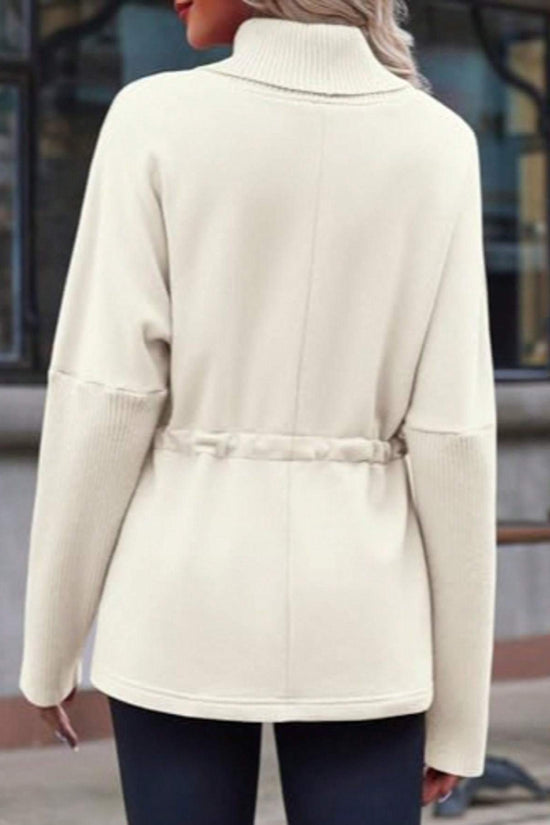 Women’s Turtleneck Fleece Sweatshirt CJ US