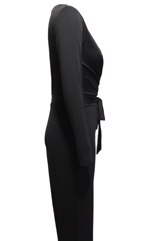 Ladies' Fashionable Slim Fit Sexy V-neck Long Sleeved Slimming Jumpsuit CJ