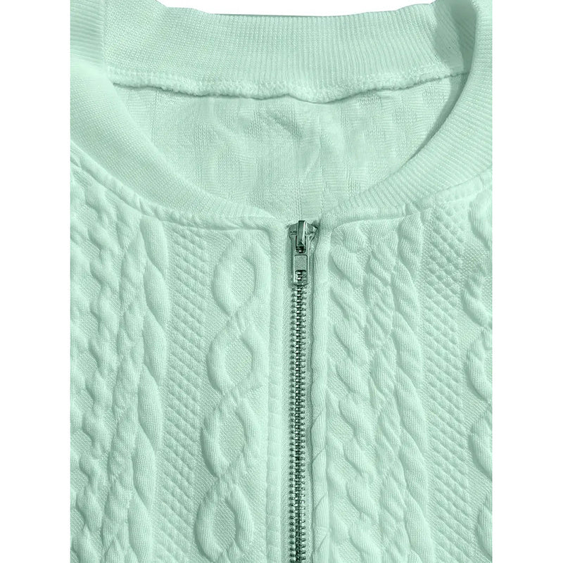 Bomber Jackets For Women Cute Jacquard Coats Lightweight Zip Up Jackets Dressy Casual CJ US