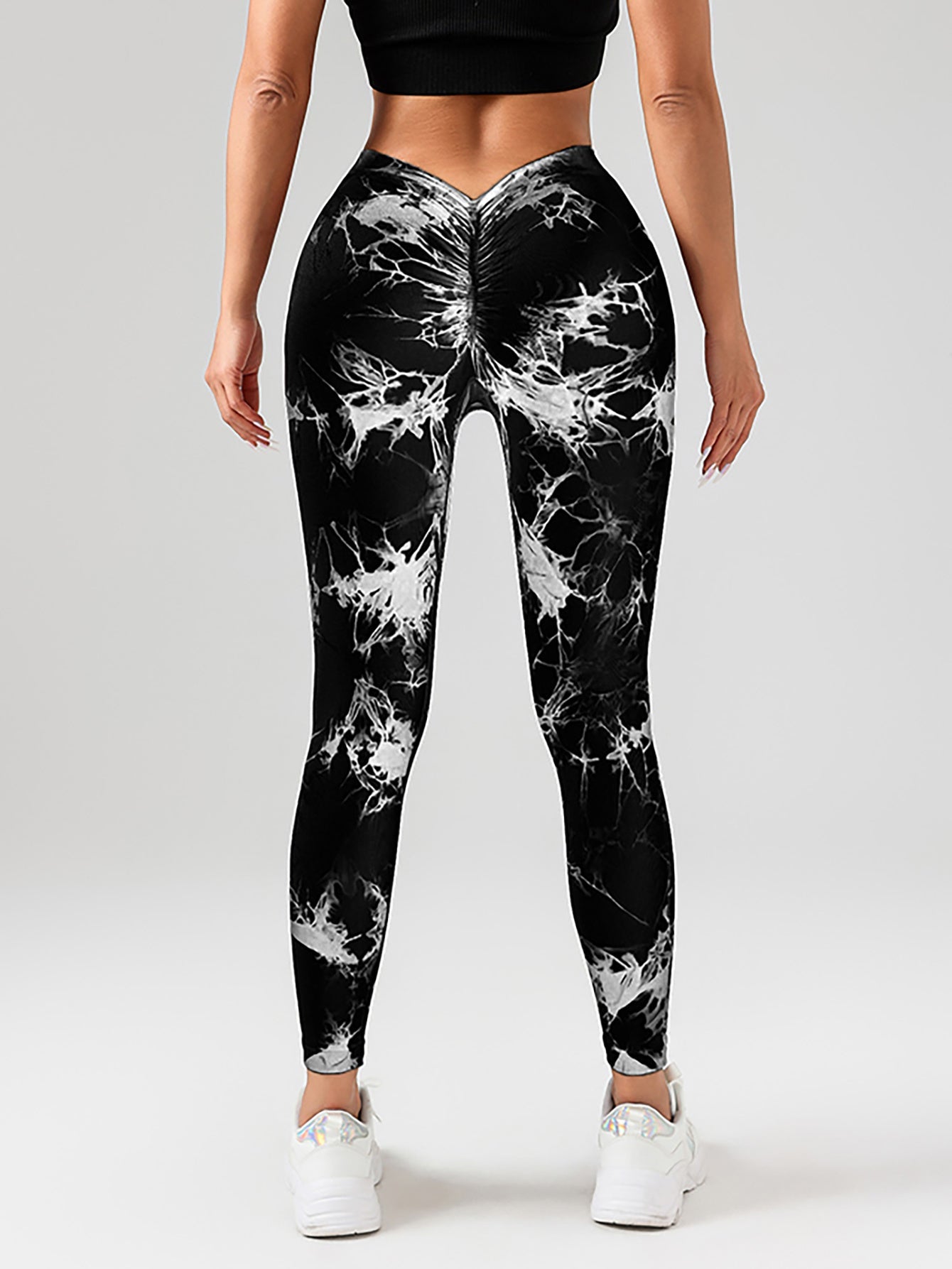 Tie Dye Slimming Yoga Leggings, Butt Lifting High Stretch Casual Fitness Yoga Pants, Women's Activewear FitiqueFit