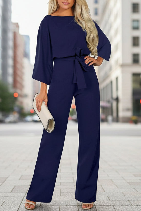 Solid Color Slim Fitting long sleeve jumpsuits for women 