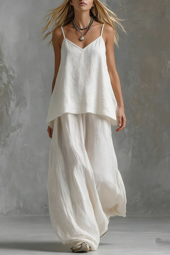 Solid-color Sleeveless Elegant Womens Suit 