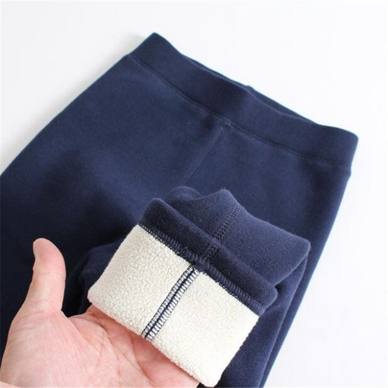 Girls' Wool Lined Thickened Leggings 