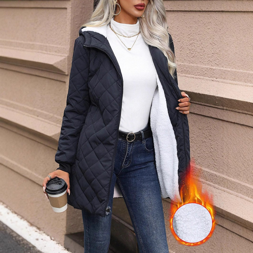 Women’s Cotton Jacket – Solid Color Lightweight Casual Outerwear 