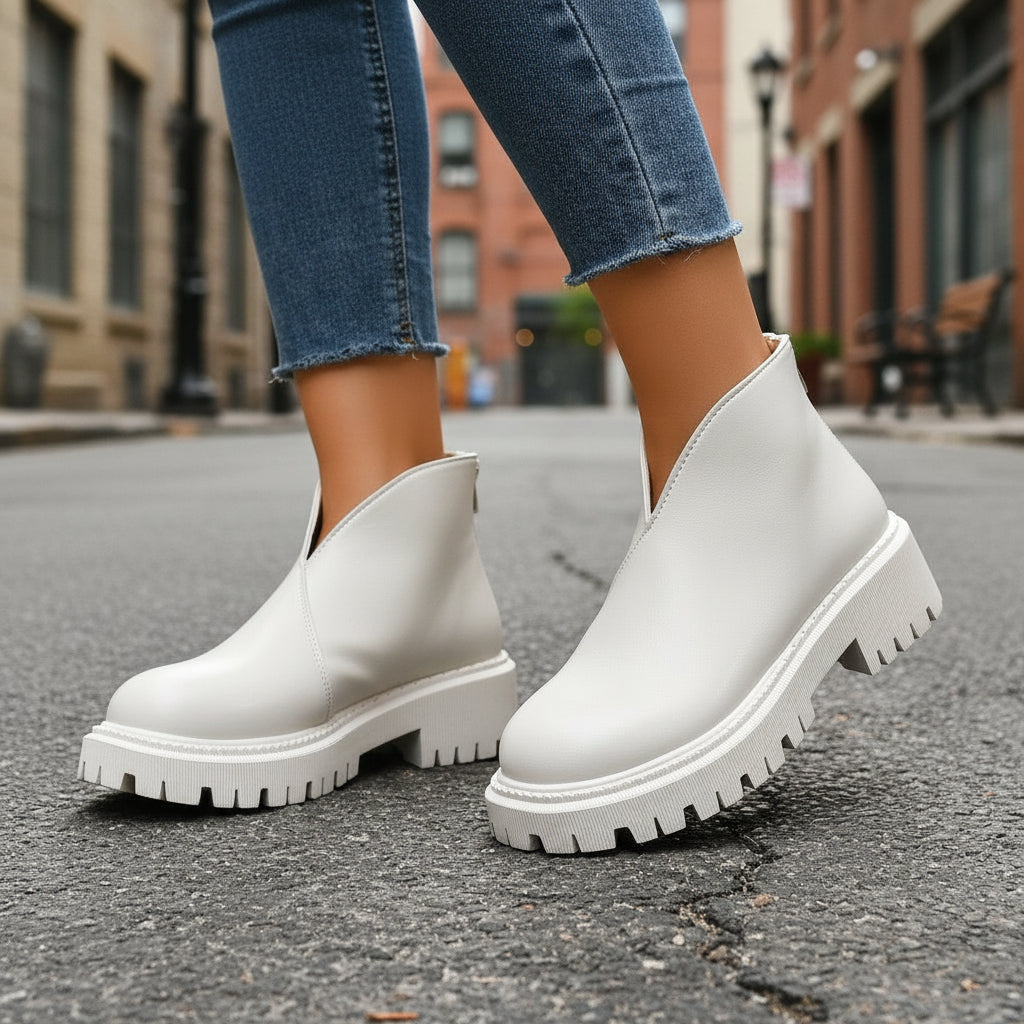 Arrival Women's Plus-size Chunky-heeled High-heeled Ankle Boots 