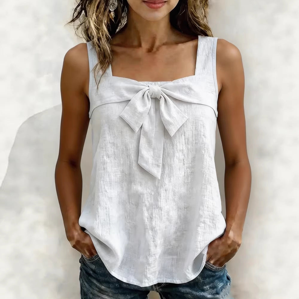 Women's Casual Square-Neck Sleeveless Tank Top 