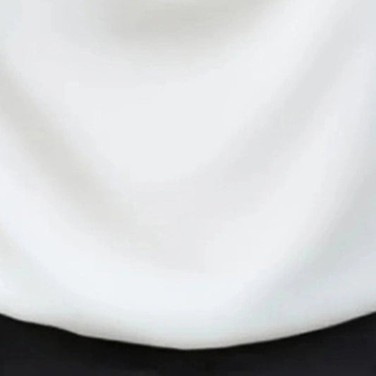 Women's Elegant Draped Neck Blouse, Solid Color Ruffle Detail Long Sleeve Shirt For Office And Formal Wear CJ US