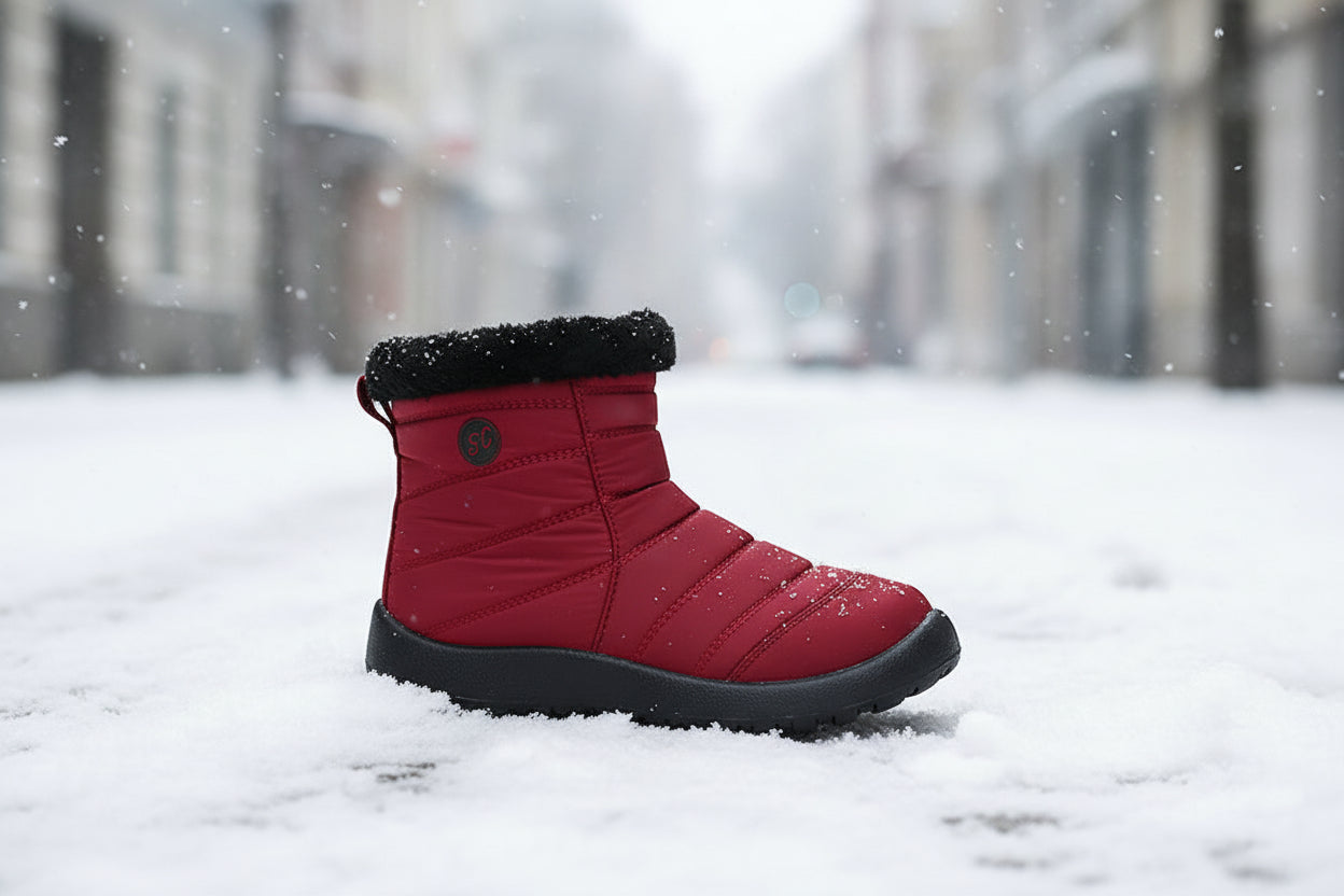 Women’s Thickened Cotton Snow Boots – Waterproof Warm Winter Boots - FitiqueFit