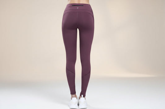 Seamless Tummy-Control Nude-Feel Running Yoga Fitness Pants 