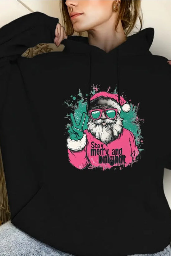 Women’s Christmas Santa Claus Hoodie – Festive Pullover Holiday Sweatshirt CJ US