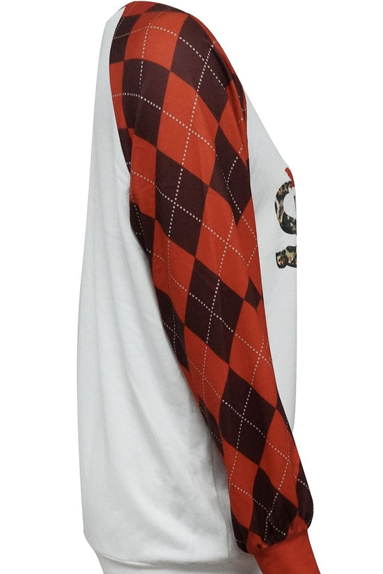 Women’s Hippopotamus Christmas Leopard-Plaid Hoodie CJ US