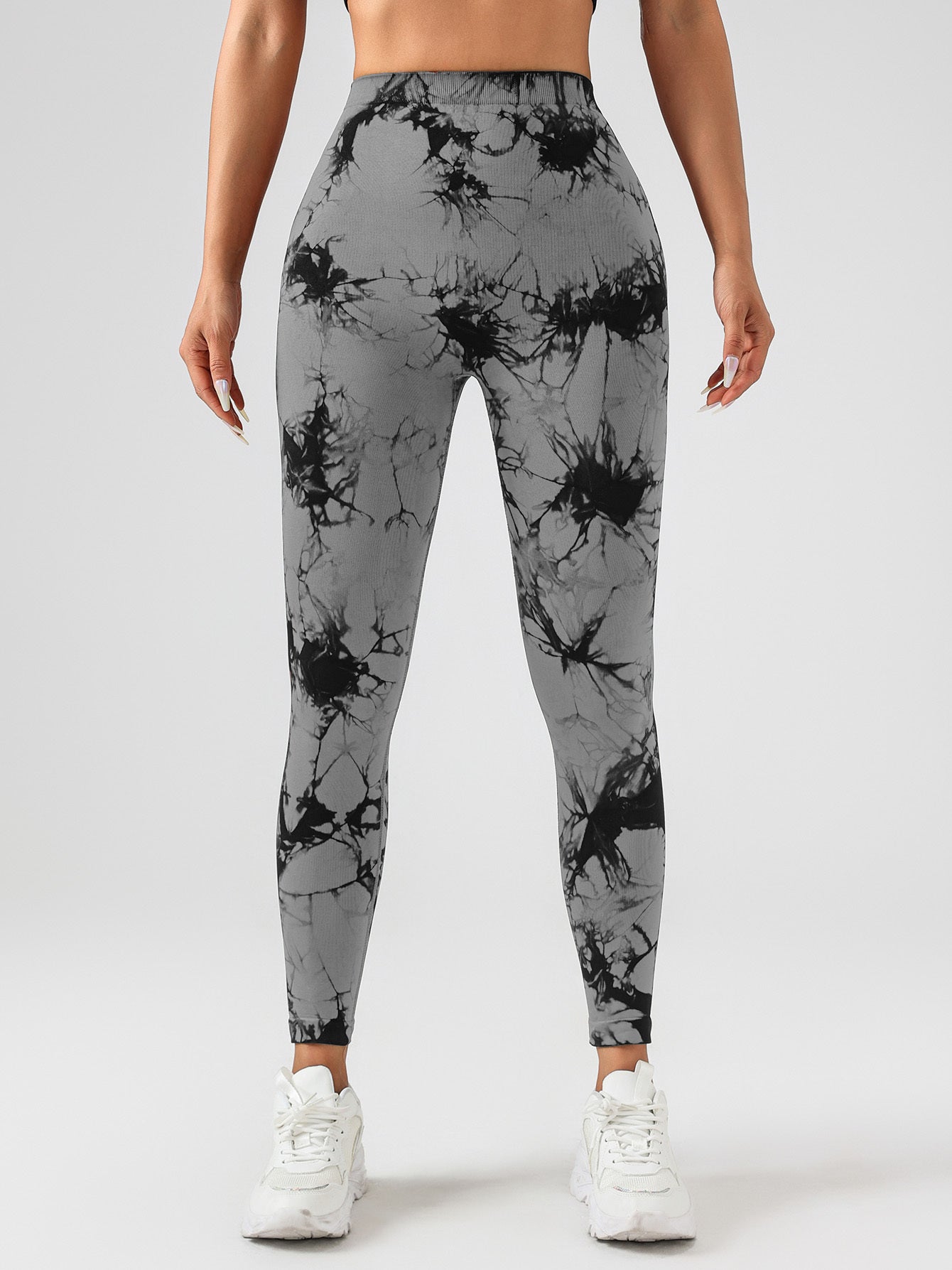 Tie Dye Slimming Yoga Leggings, Butt Lifting High Stretch Casual Fitness Yoga Pants, Women's Activewear FitiqueFit