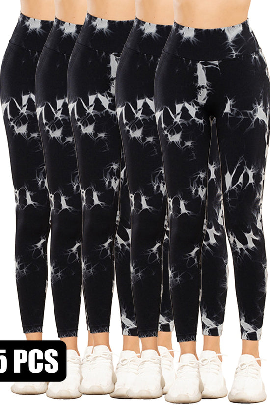 5-Pack Tie Dye Cut-Out Leggings CJ US