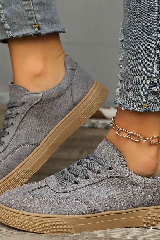 Round Toe Elegant Student Casual Lace Up Shoes CJ