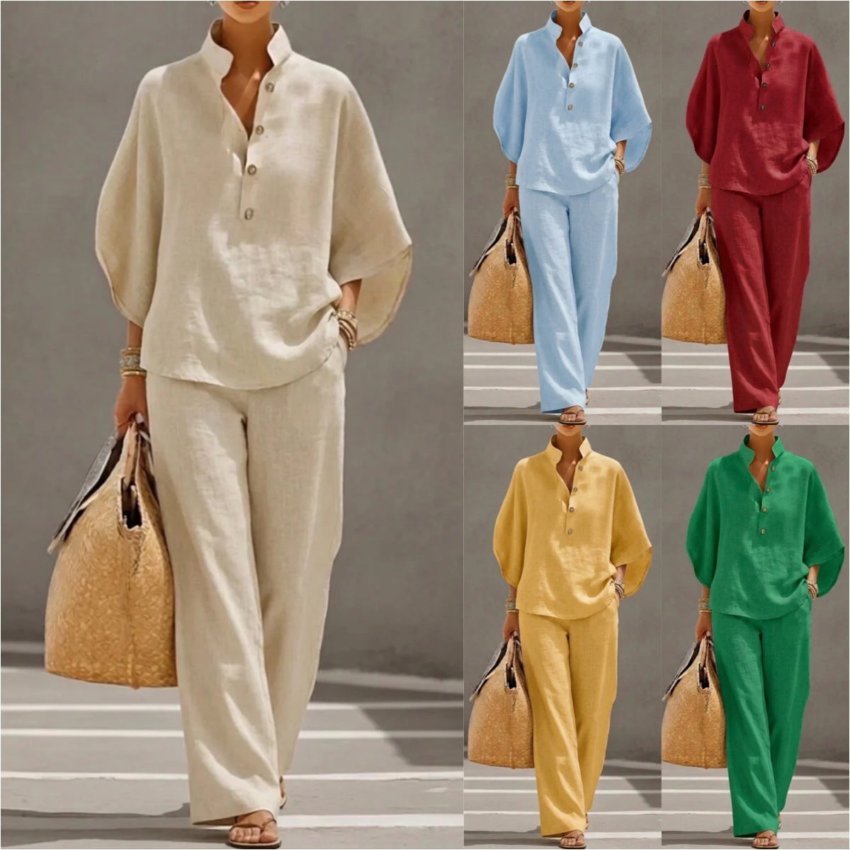 Women's Casual And Versatile Shirt Set Urban Outfit 