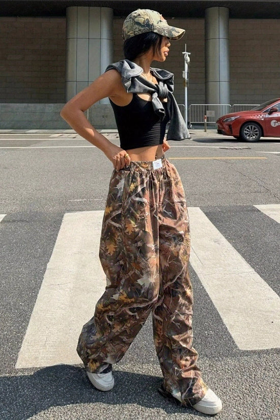 🧢 Women's Y2K Camouflage Cargo Pants FitiqueFit