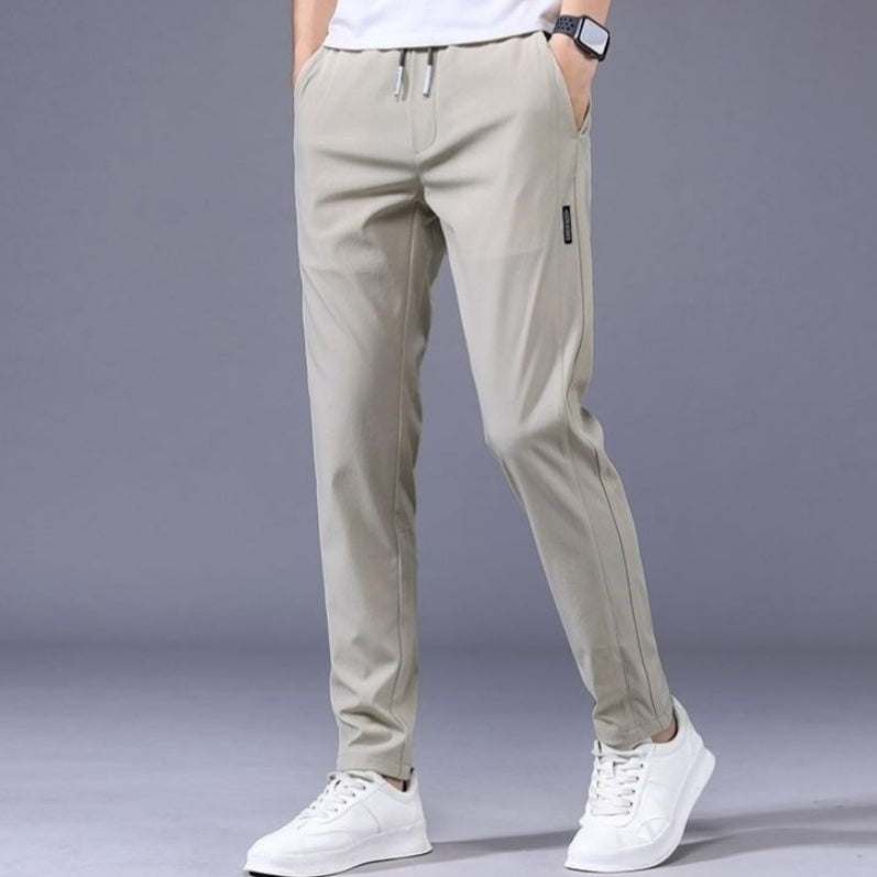 Drawstring Trousers Thin Casual Pants Korean Version Loose Straight Sweatpants Mens Clothing FitiqueFit