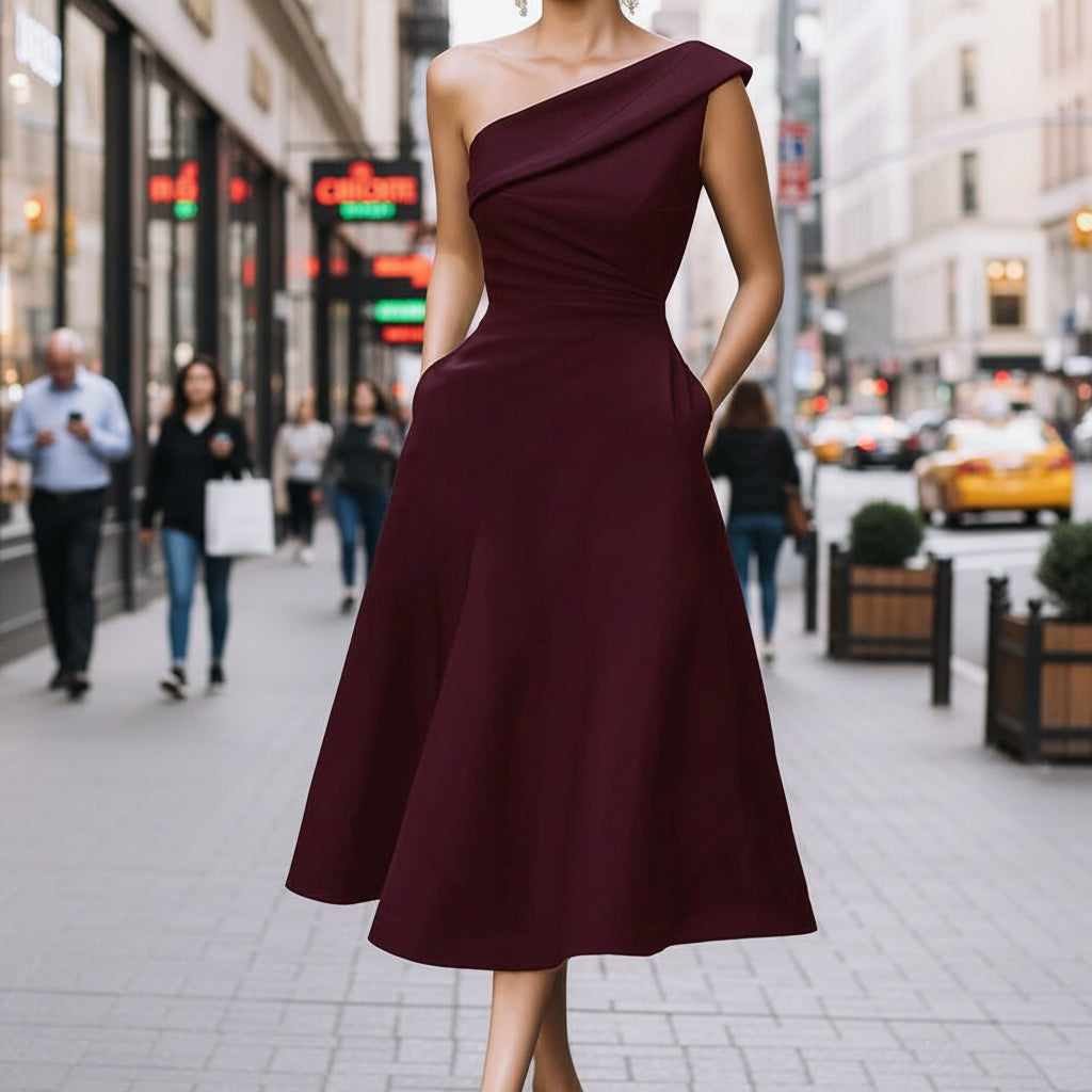 Sexy Off Shoulder Large Swing Women's Dress 
