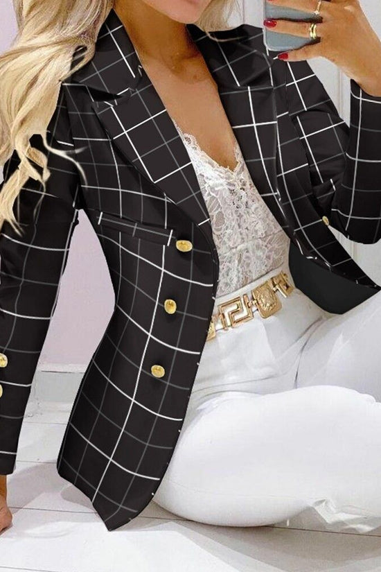 Casual Fashion Set Women's Suit Pink Suit Yellow Brown Striped Dotted Chain 
