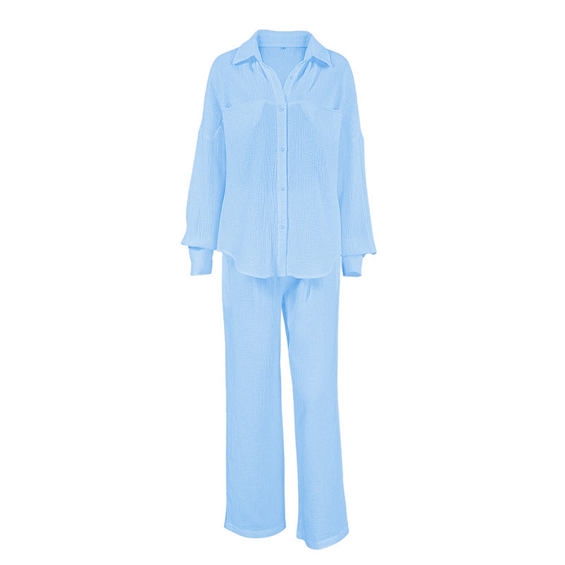 Women's Casual Solid Color Lounge Set CJ US