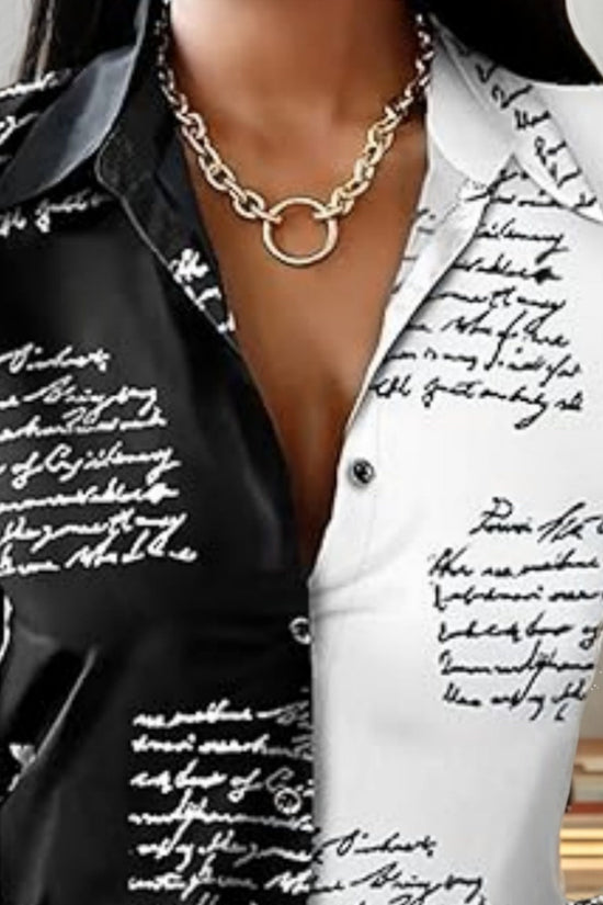 2025 New Women's Shirt Fashion Casual Colorful Long Sleeve Shirt Flower Printed Top Loose Neck Sexy T-shirt Fashion CJ US