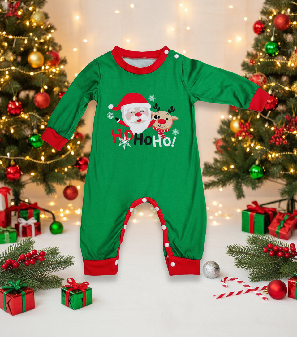 Christmas Pajamas For Family Matching Family Christmas PJs Sets Santa Claus Printed Top Sleepwear CJ