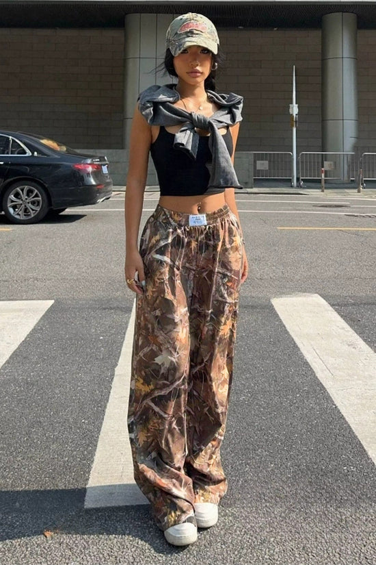 🧢 Women's Y2K Camouflage Cargo Pants FitiqueFit