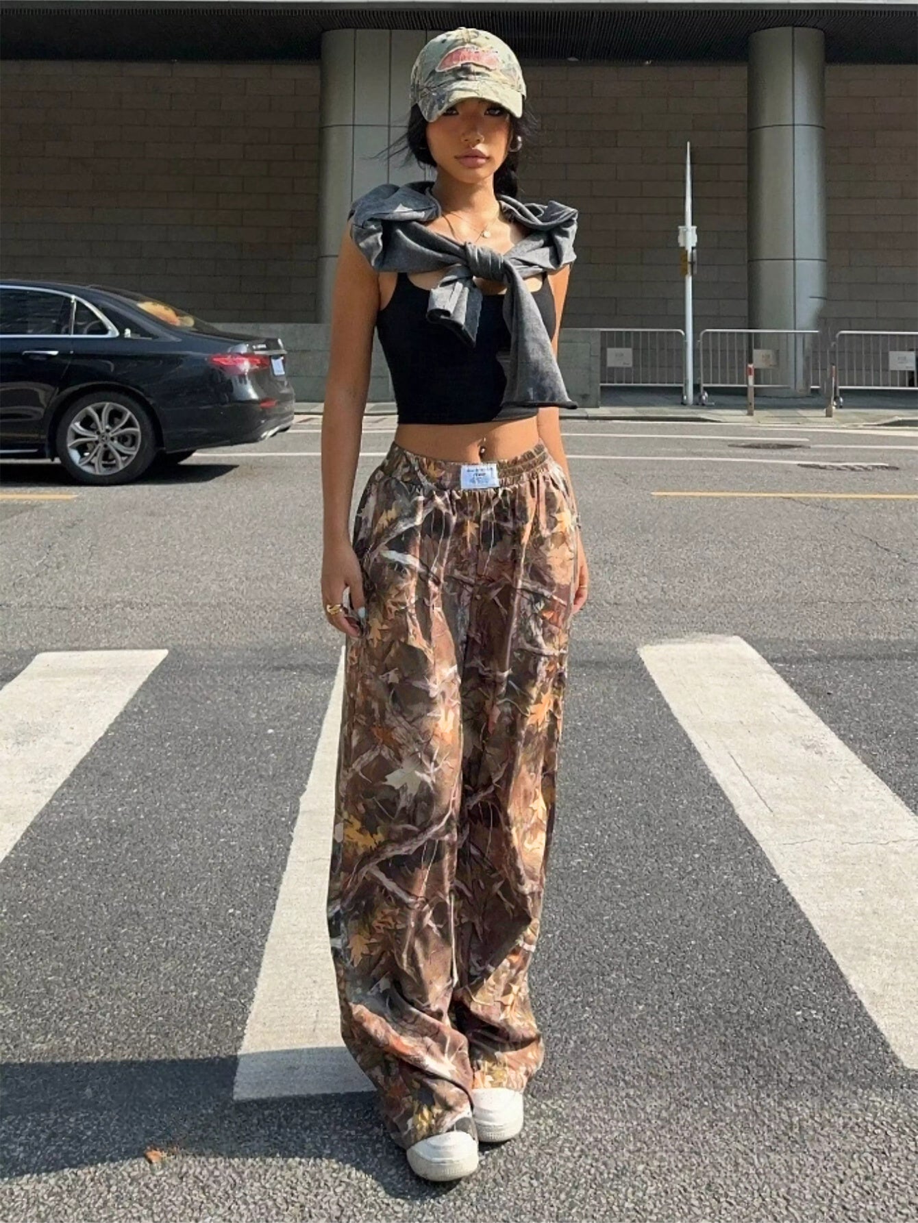 Slimming Casual Pants Hip Hop Retro Street Multi-pocket Camouflage Cargo Pants For Women Y2k Hip-hop Cargo Grunge Baggy Trousers FitiqueFit