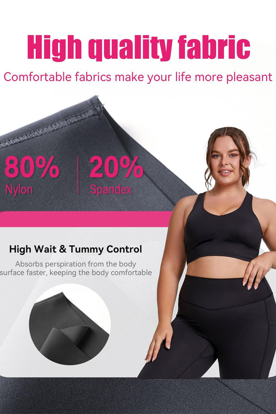 Cropped High-Waisted Yoga Pants with Diagonal Pockets CJ US