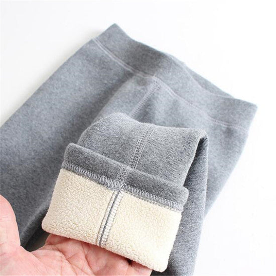 Girls' Wool Lined Thickened Leggings 