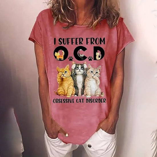 Cute Cat Graphic T-Shirt CJ US