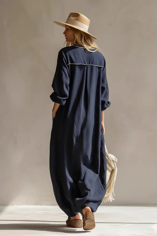 Solid-color Fashionable Casual Spring Womens Jumpsuit 