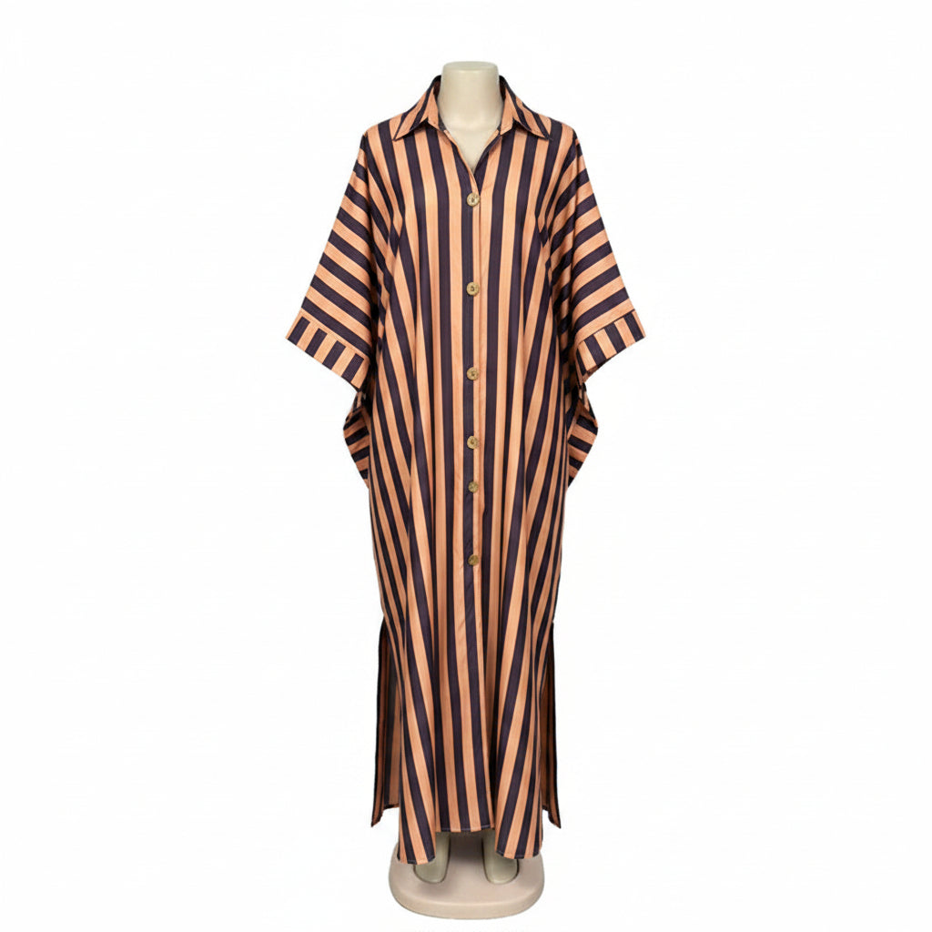 Casual Loose-fitting Dress African Style Plus Size Fashionable Long 