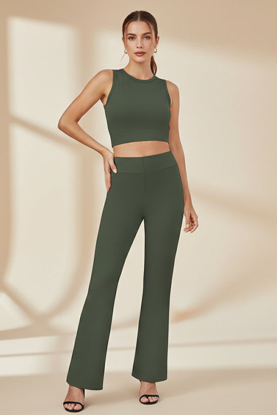 Business-casual High-waisted Stretch Trousers 