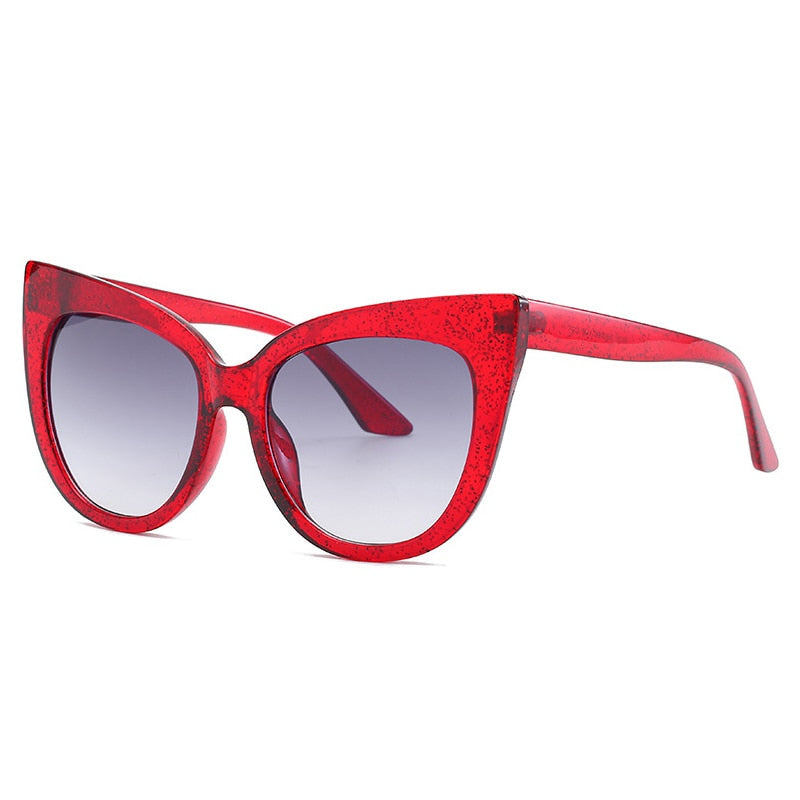 New Brand  Star Style Luxury Sunglasses Women Oversized Cat Eye Sunglasses Female Vintage Round Big Frame Outdoor Sunglass UV400 eprolo